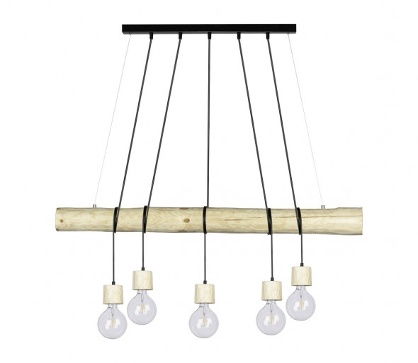 Spot-Light 69315550 - Żyrandol na lince TRABO 5xE27/60W/230V