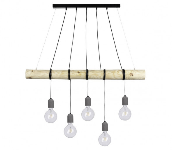 Spot-Light 69499504 - Żyrandol na lince TRABO 5xE27/60W/230V