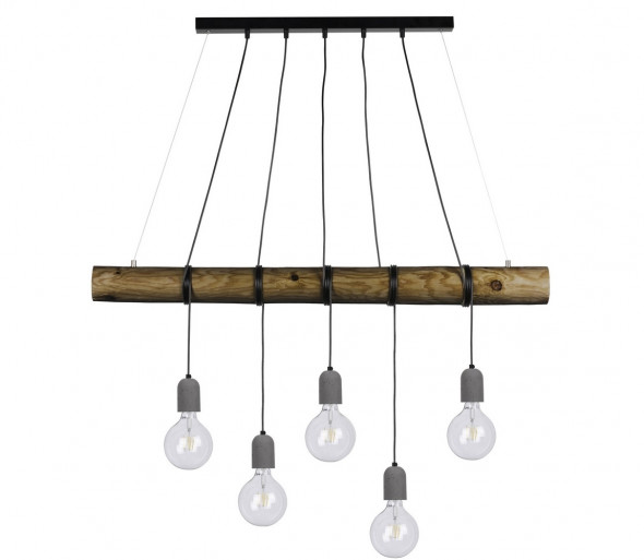 Spot-Light 69599504 - Żyrandol na lince TRABO 5xE27/60W/230V