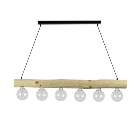 Spot-Light 69860604 - Żyrandol na lince TRABO 6xE27/60W/230V