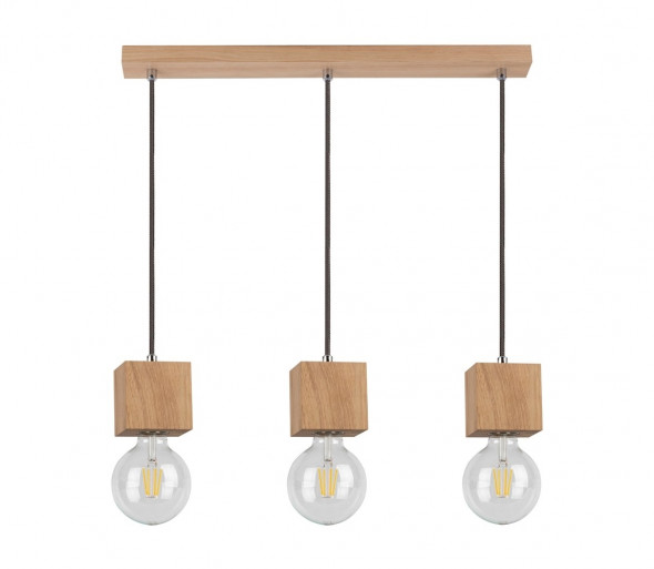 Spot-Light 7161374L - Żyrandol na lince TRONGO ROUND 3xE27/60W/230V