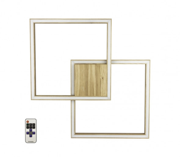 Spot-Light 91405274 - LED Plafon ściemnialny RAMME LED/48W/230V + pilot matowy dąb