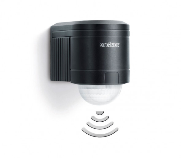 STEINEL 602710 - Zewnętrzny czujnik ścienny na podczerwień IS240 czarny IP54