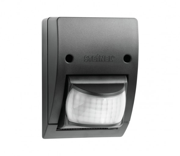 STEINEL 605919 – Zewnętrzny czujnik ruchu na podczerwień IS 2160 czarny IP54