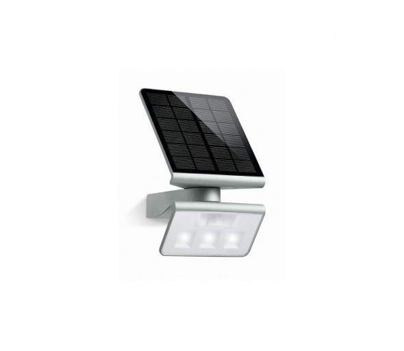 STEINEL 671013 - Solarny LED-reflektor z czujnikiem ruchu  XSolar L-S 1,2W/LED srebrny
