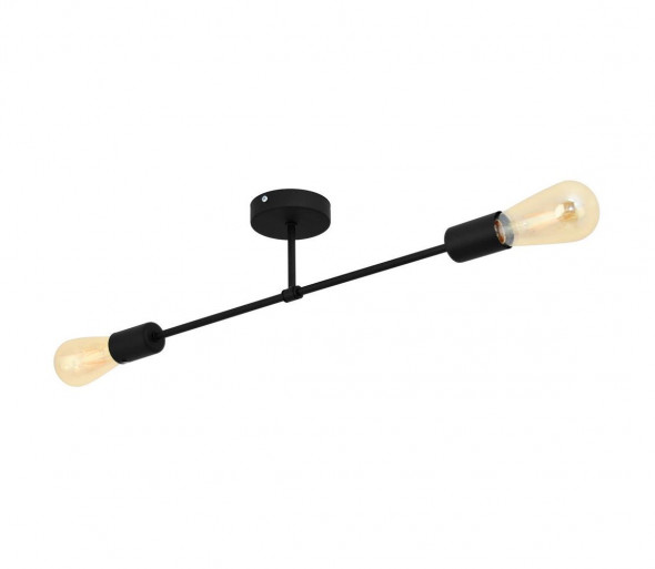 Surface-mounted żyrandol CAMBRIDGE 2xE27/60W/230V czarny