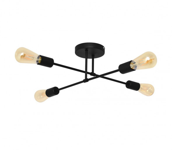 Surface-mounted żyrandol CAMBRIDGE 4xE27/20W/230V czarny