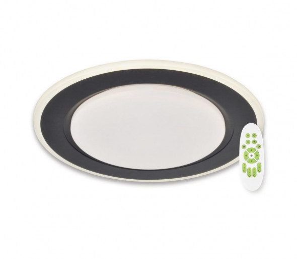 Top Light - LED Ściemniany plafon LED/51W/230V czarny + pilot