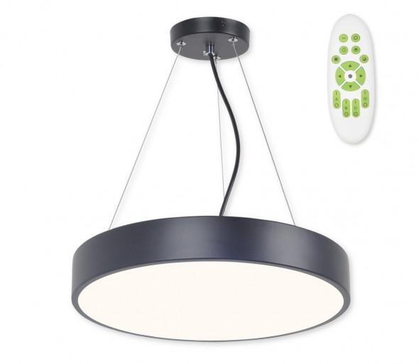 Top Light Metal 40CZ RC - LED Żyrandol na lince METAL LED/51W/230V + PILOT czarny