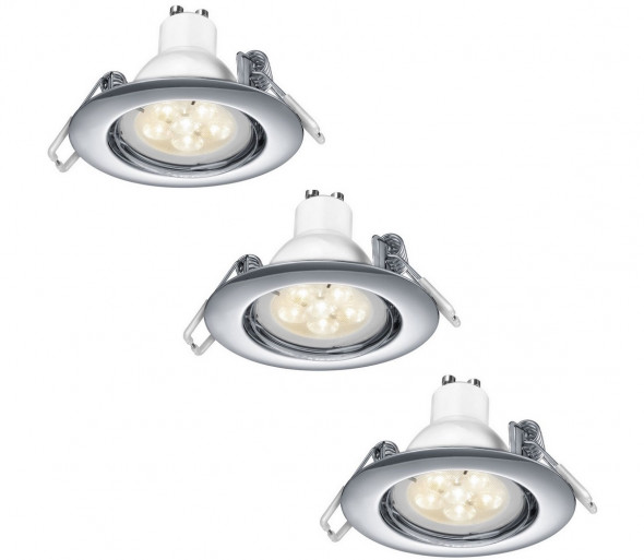 TRIO - ZESTAW 3x LED Oprawa wpuszczana ściemnialna  3xLED/5,5W/230V