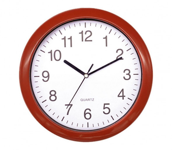 Zegar ścienny 1xAA czerwony