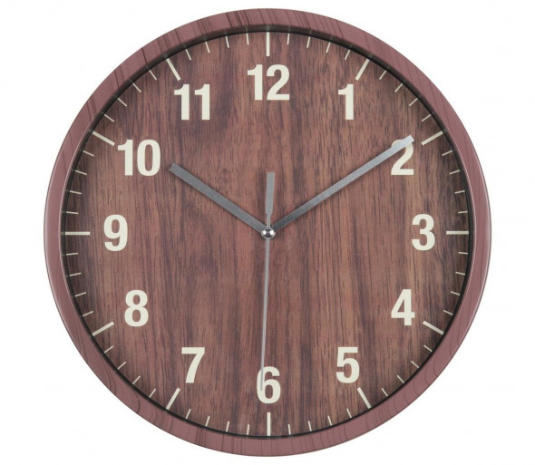 Zegar ścienny 25 cm brown