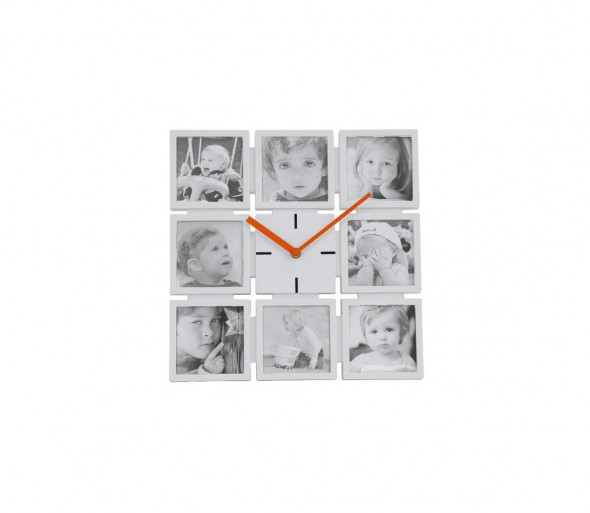 Zegar ścienny z ramkami do zdjęć 1xAA