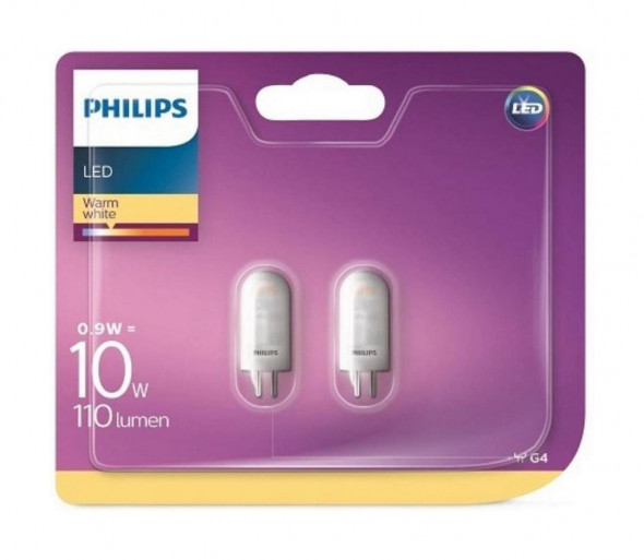 ZESTAW 2x LED Żarówka Philips G4/0,9W/12V 2700K