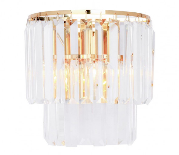 Zuma Line 17106/2W-GLD - Kinkiet kryształowy AMEDEO 2xE14/40W/230V