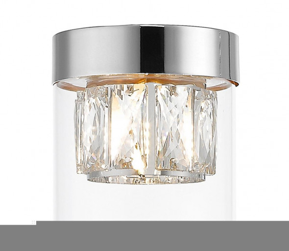 Zuma Line C0389-01A-F4AC - Kryształowy plafon GEM 1×G9/28W/230V