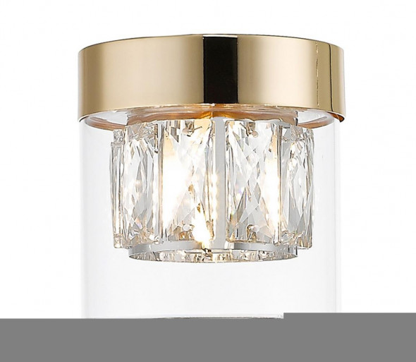 Zuma Line C0389-01A-F7AC - Kryształowy plafon GEM 1×G9/28W/230V