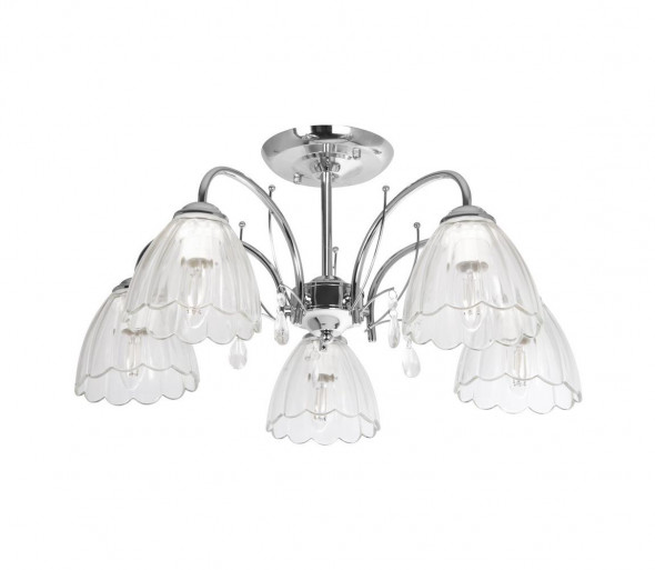 Żyrandol 5xE27/60W/230V chrom błyszczący