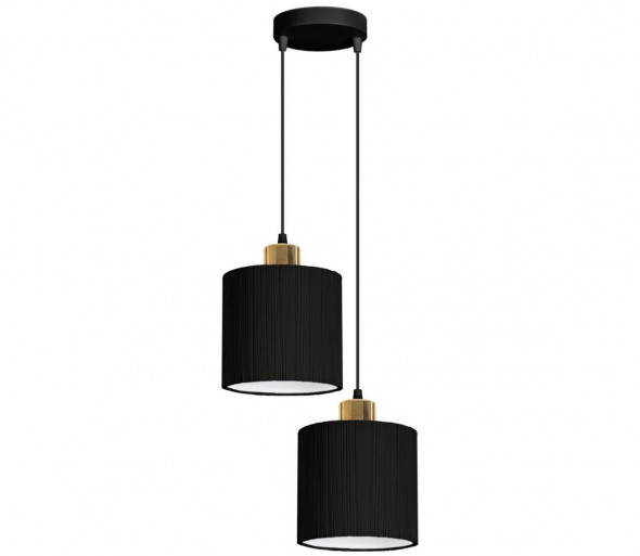 Żyrandol an lince BIZO 2xE27/60W/230V czarny/złoty