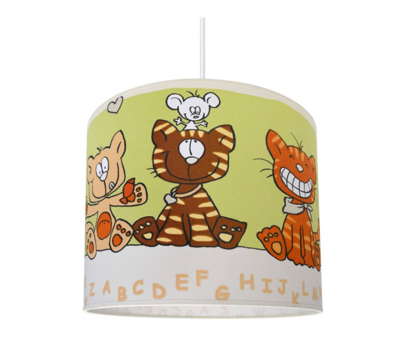 Żyrandol dziecięcy CAT 1xE27/60W/230V zielony