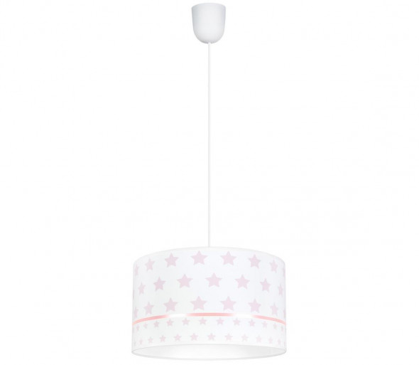 Żyrandol dziecięcy PIKKI 1xE27/60W/230V różowy