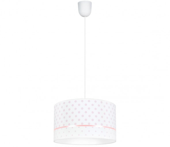 Żyrandol dziecięcy PIKKI 1xE27/60W/230V różowy