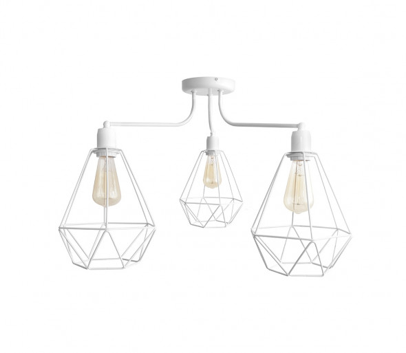 Żyrandol KARO 3xE27/60W/230V biały
