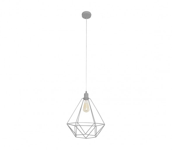 Żyrandol KARO LARGE 1xE27/60W/230V szary