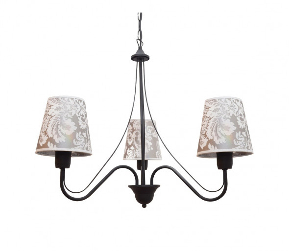 Żyrandol MALBO II 3xE27/60W/230V czarny
