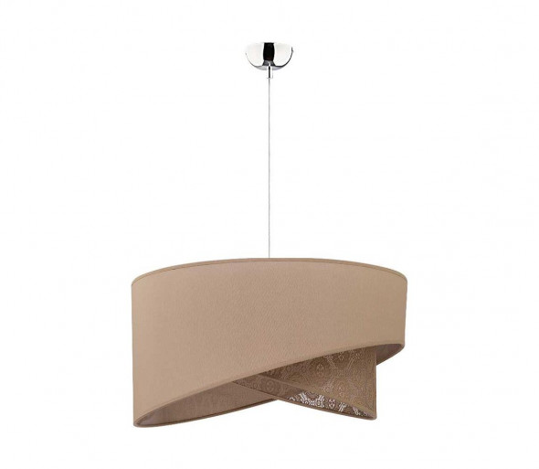 Żyrandol na drucie CELLO 1xE27/40W/230V brązowy/koronka