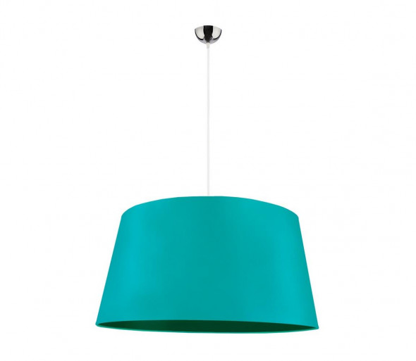 Żyrandol na drucie TENOR 1xE27/40W/230V 60 cm zielony/liście