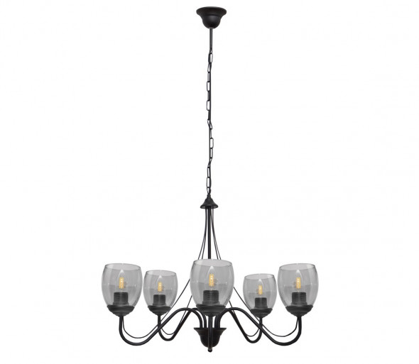 Żyrandol na łańcuchu ALLENA 5xE27/60W/230V
