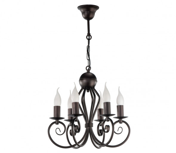 Żyrandol na łańcuchu CLIVIA 6xE14/40W/230V