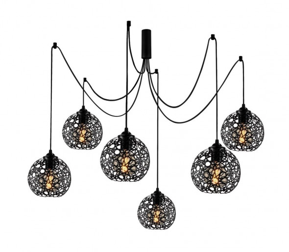 Żyrandol na łańcuchu FELLINI 6xE27/100W/230V