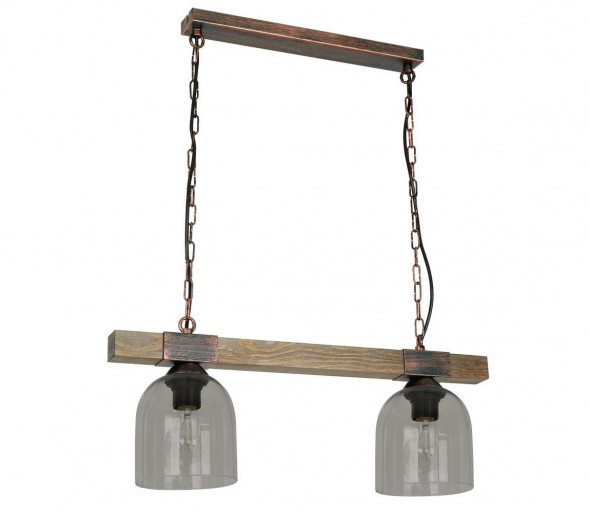 Żyrandol na łańcuchu HAKON 2xE27/60W/230V