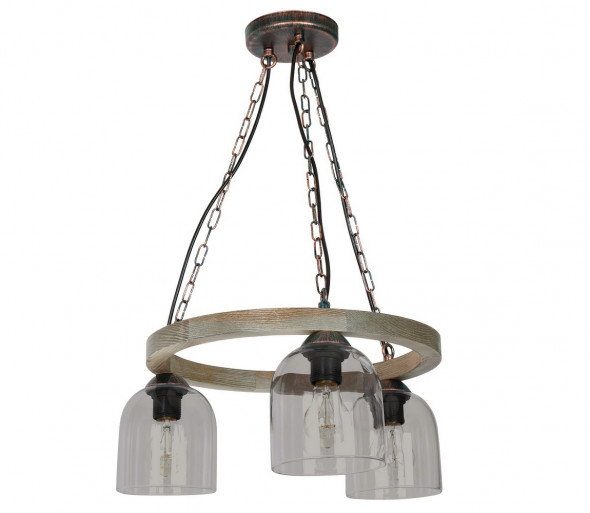 Żyrandol na łańcuchu HAKON 3xE27/60W/230V