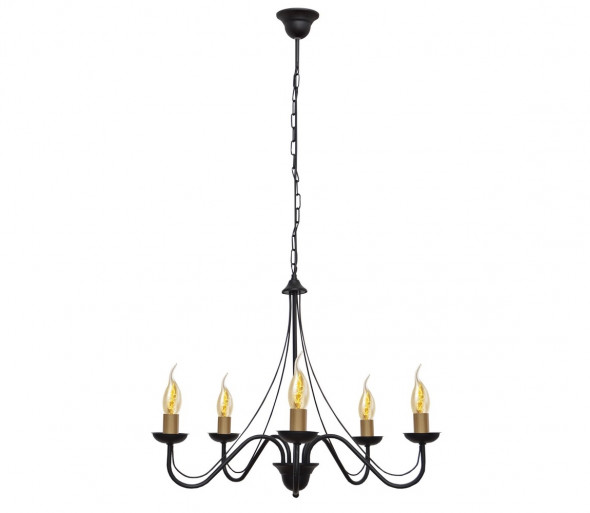 Żyrandol na łańcuchu MALBO 5xE14/60W/230V