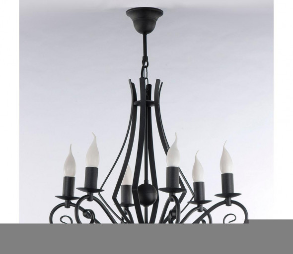 Żyrandol na łańcuchu REALIZE 6xE14/40W/230V