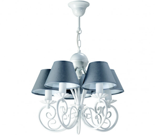 Żyrandol na łańcuchu SAMSON 5xE14/40W/230V