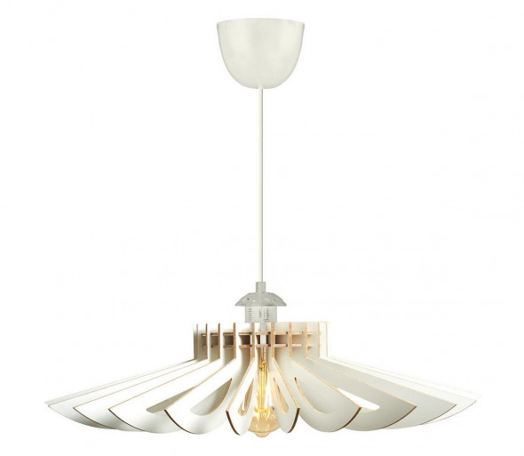 Żyrandol na lince 1xE27/60W/230V biały śr. 52 cm