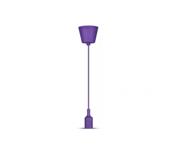 Żyrandol na lince 1xE27/60W/230V fioletowy