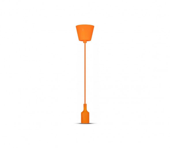 Żyrandol na lince 1xE27/60W/230V pomarańczowy