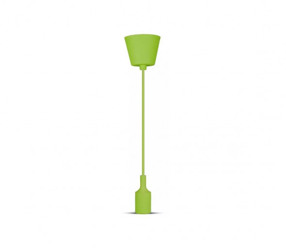 Żyrandol na lince 1xE27/60W/230V zielony