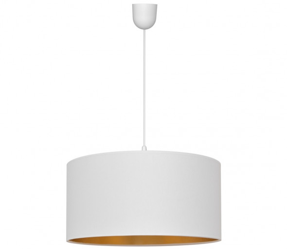 Żyrandol na lince ALBA 1xE27/60W/230V biały/złoty