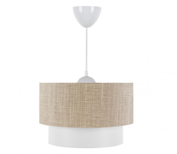 Żyrandol na lince AYD 1xE27/60W/230V beżowy/biały