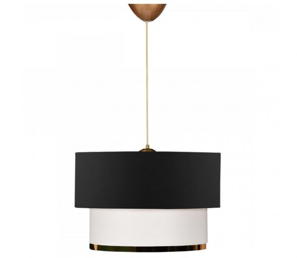 Żyrandol na lince AYD 1xE27/60W/230V czarny/biały