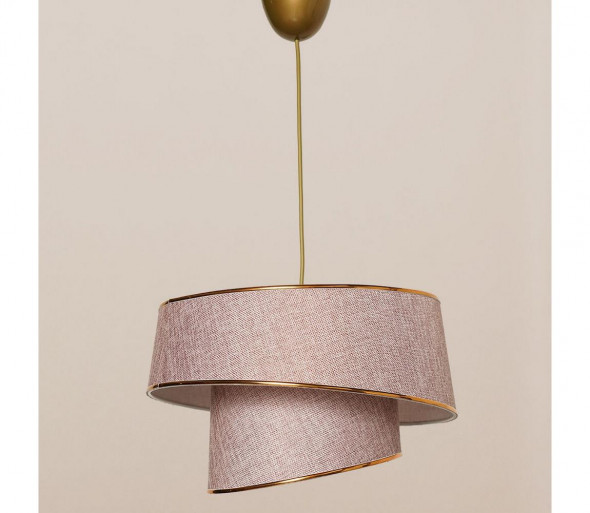 Żyrandol na lince BARETTE 1xE27/60W/230V różowy