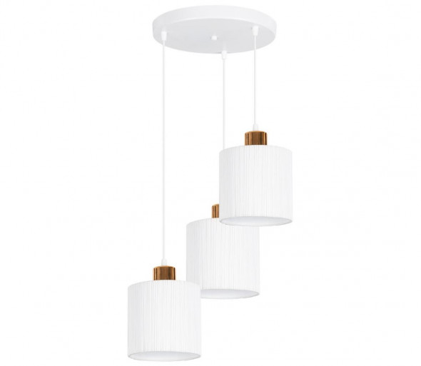 Żyrandol na lince BIZO 3xE27/60W/230V biały/miedź