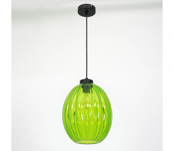 Żyrandol na lince BLICK 1xE27/60W/230V zielony