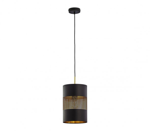 Żyrandol na lince BOGART 1xE27/15W/230V czarny/złoty